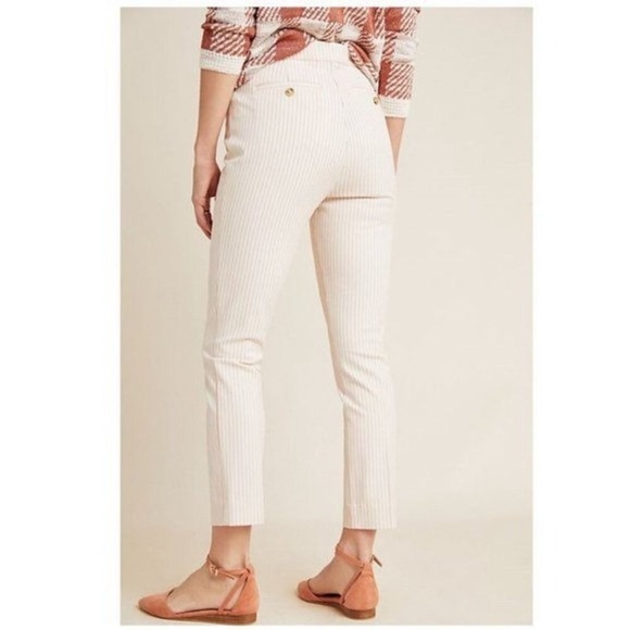 Anthropologie Essential Slim Stripe Trouser NWT - Picture 5 of 11